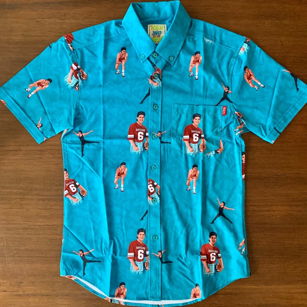 RSVLTS Saved By The Bell A.C. Slater Triple Threat Button Down